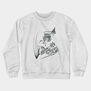 25 Unique Black White Abstract Art Crewneck Sweatshirt